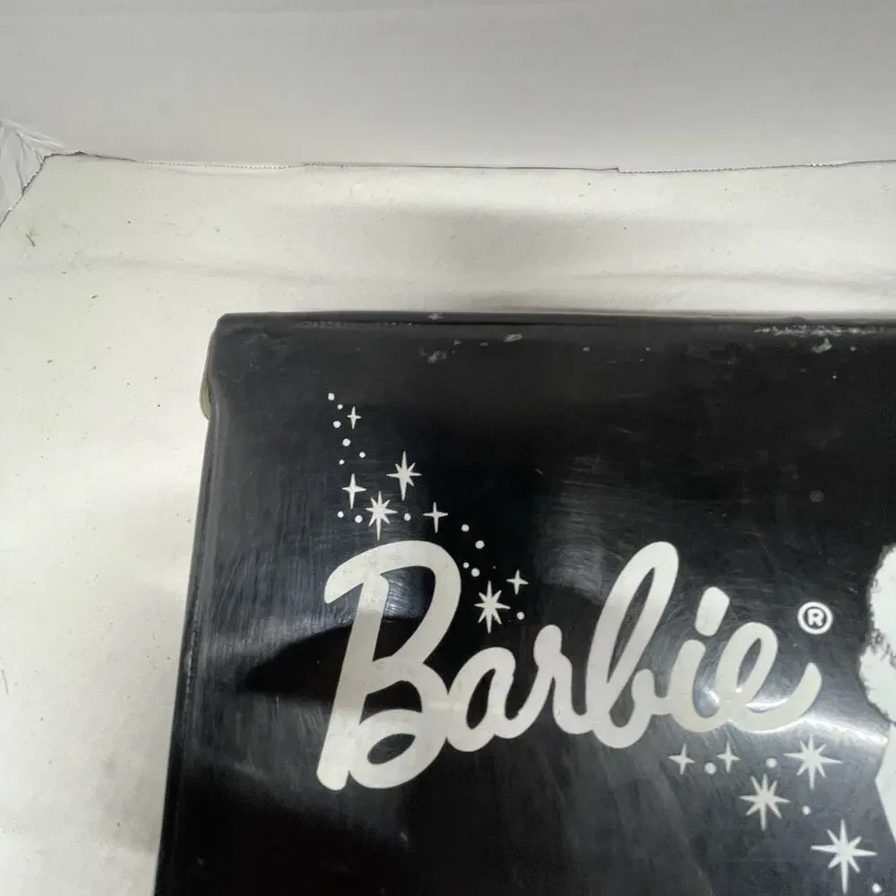 Original Vtg 1962 Barbie Doll Black Vinyl Wardrobe Carry Case Enchanted Evening